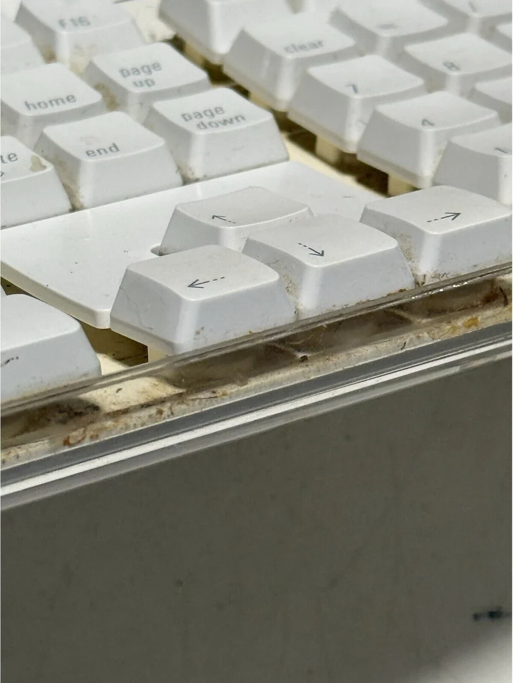 Genuine Apple Mac A1048 White Wired Full Size Keyboard English ( Asis) Read